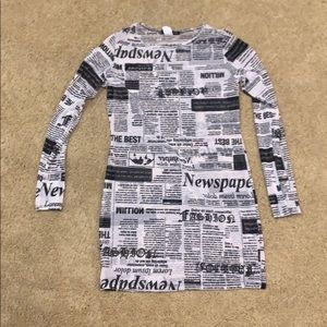 Black and white dress